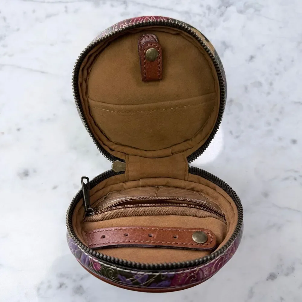 Patricia Nash Diamante Leather Jewelry Case